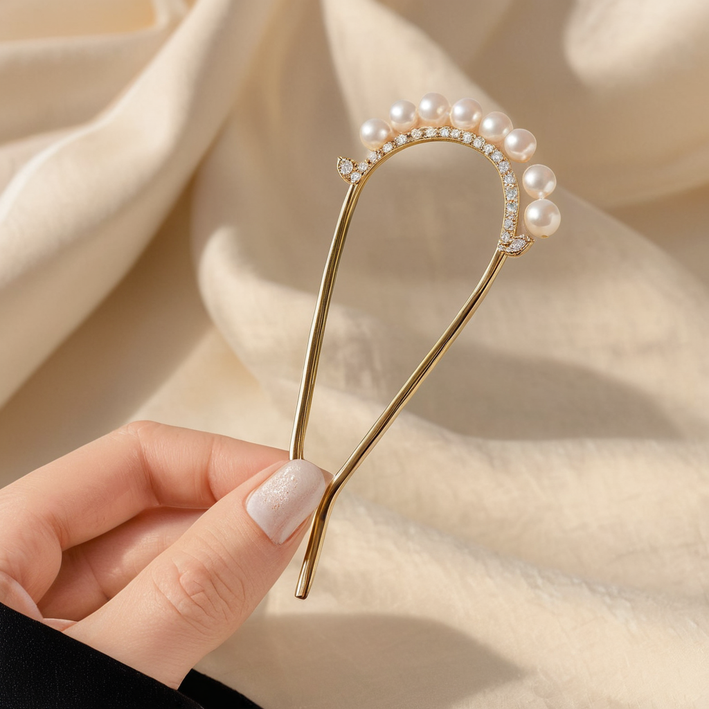 Colette Perle Pin – Pearl-Topped French U Pin – Colette studio