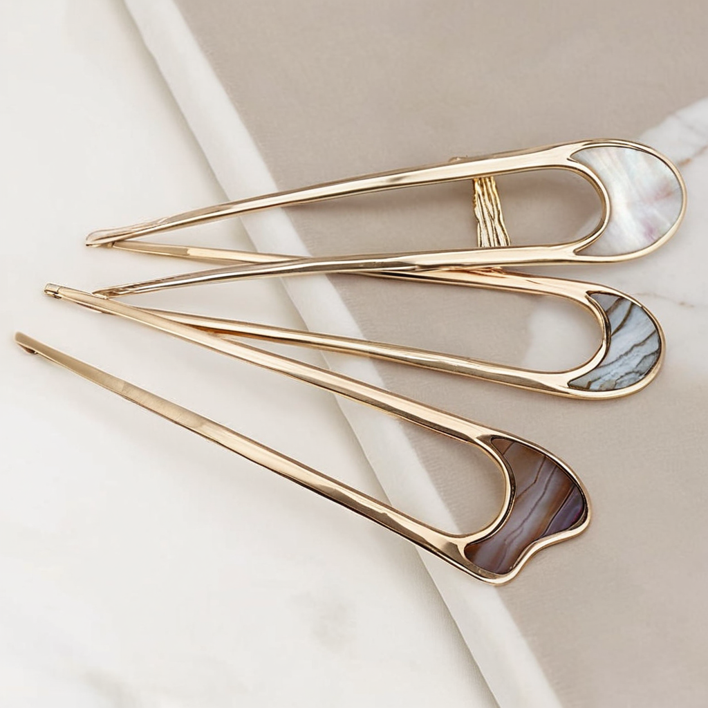 Colette Louvre Pin – Shell-Tipped Two-Prong Pin – Colette studio
