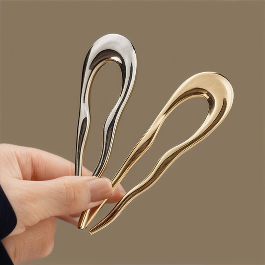 Colette Sculpt Pin – Wavy Metal U Pins – Colette studio