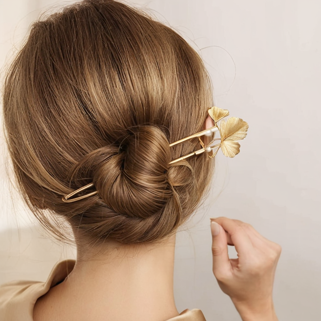Colette Ginkgo Pin – Leaf & Pearl U Pin – Colette studio