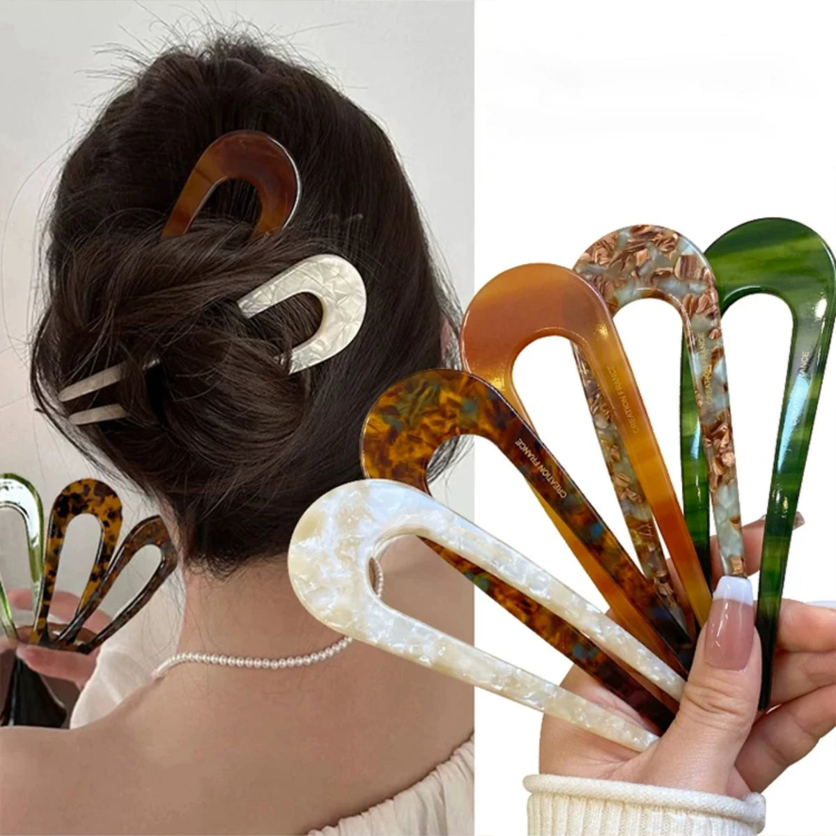 Colette Riviera amber acetate French hair fork