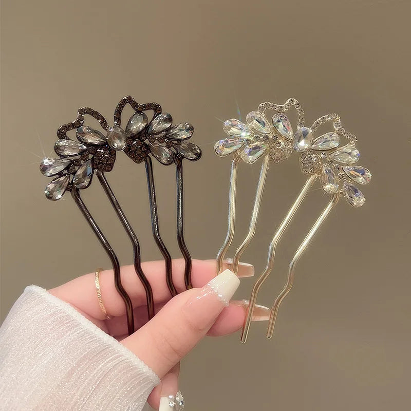 Colette Papillon rhinestone butterfly hair stick