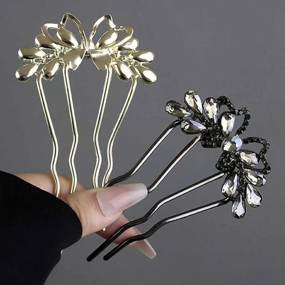 Colette Papillon rhinestone butterfly hair stick