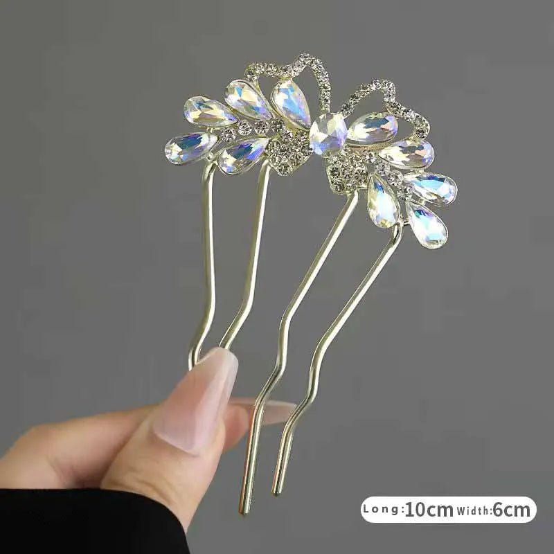 Colette Papillon rhinestone butterfly hair stick