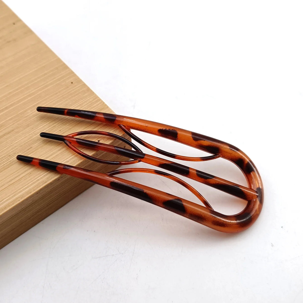 Colette acetate French hair fork, view 4