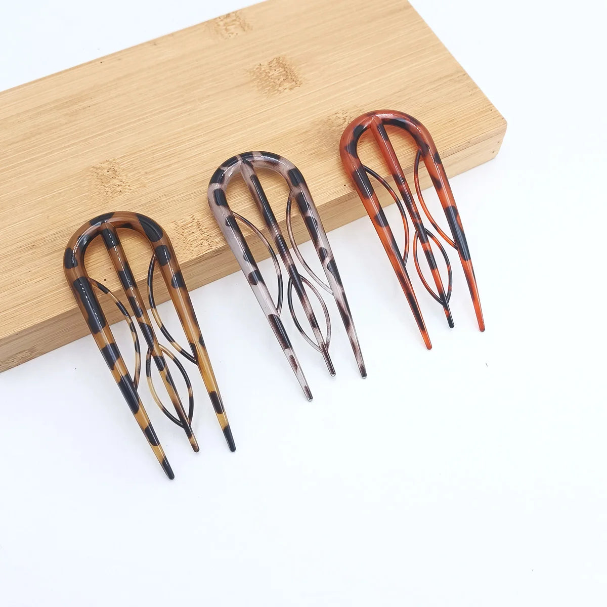 Colette acetate French hair fork, view 5