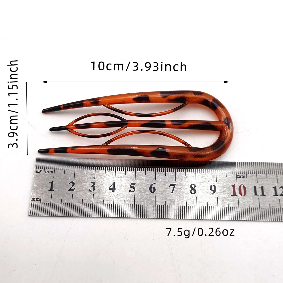 Colette acetate French hair fork, view 3
