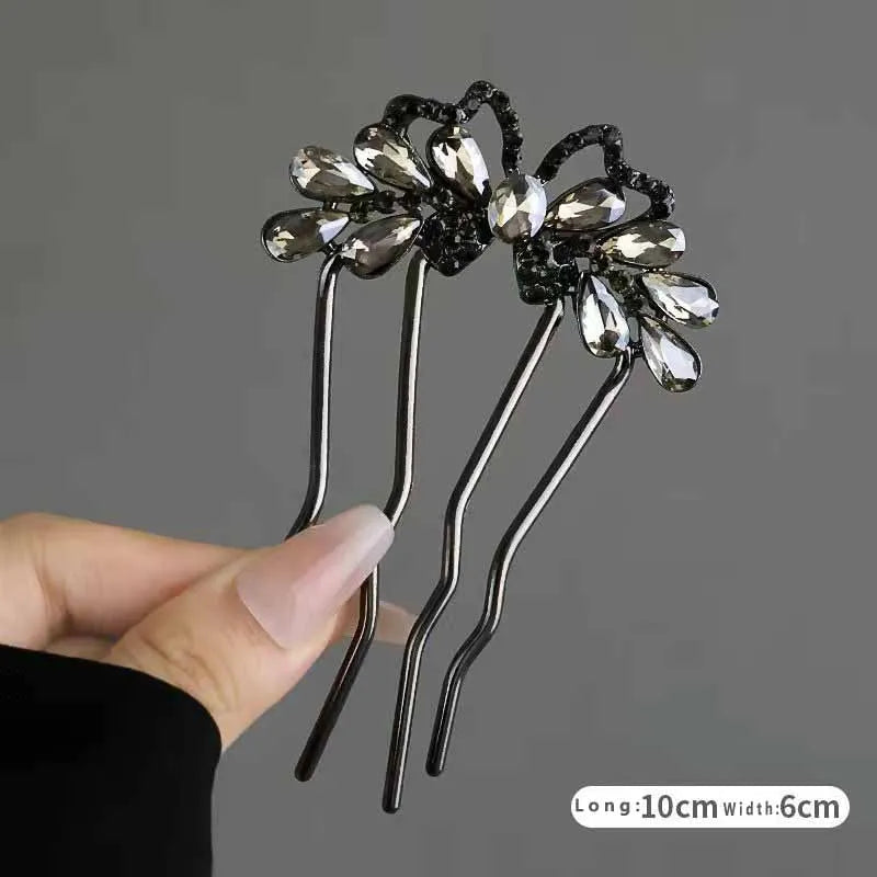 Colette Papillon rhinestone butterfly hair stick
