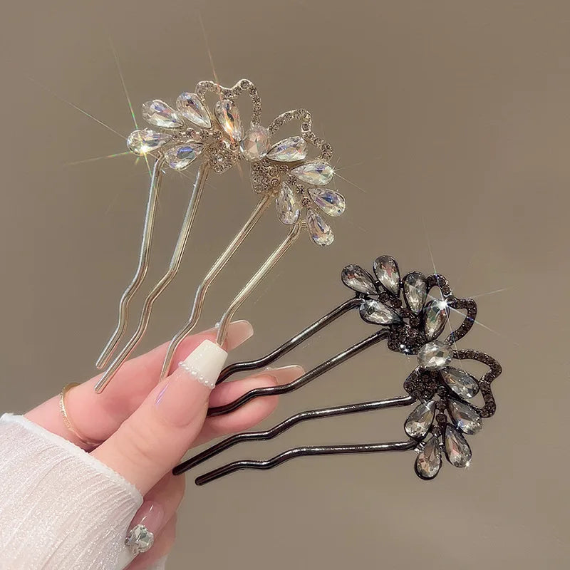 Colette Papillon rhinestone butterfly hair stick
